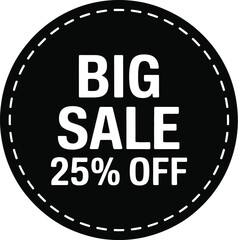 Big sale percent off promotion discount offer clearance marketing advertisement vector