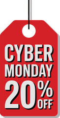 Cyber monday deals percent off sale promotion retail shopping discount offer tag price