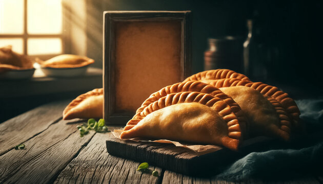 Empanada Showcase with Copy Space