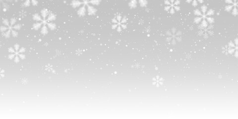 Soft matte snow overlay with falling flakes wide angle transparent texture PNG background