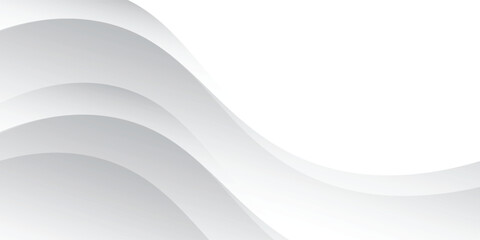 Vector gray line background curve element with white space for text and message design, overlapping layers, vector