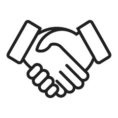 handshake vector icon