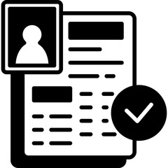 Accepted Candidate Solid Icon