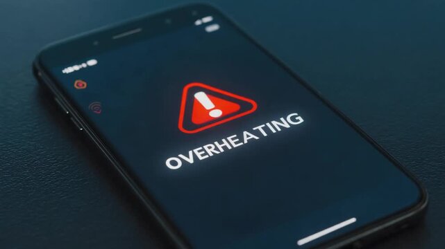 Mobile phone overheating.