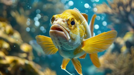 Vibrant Tropical Fish Closeup