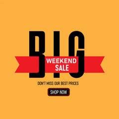 Big Weekend Sale Banner - Best Prices Shop Now