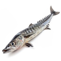 Fierce Barracuda Swimming Underwater