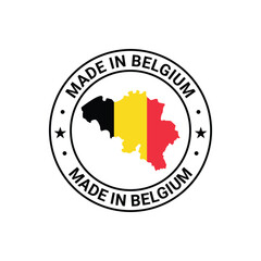 made in belgium stamp template