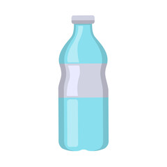 Plastic bottle vector illustration, plastic bottle icon, water bottle clip art, clip art of water bottle, isolated on white background