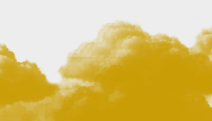 Striking yellow and golden cloud effect dominating the frame, with a smooth upper background for copy space. Excellent digital texture for adding dynamic color to backgrounds, overlays, or posters.