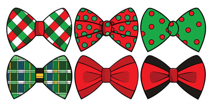 Bowties neckwear formal fashion christmas holiday festive party celebration style