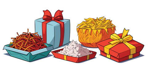 Gifts presents boxes bows celebration holiday birthday surprise party festive