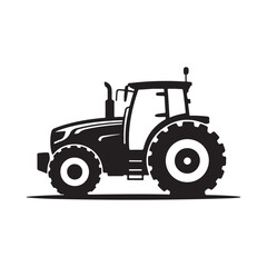 tractor isolated on white. vector eps 10