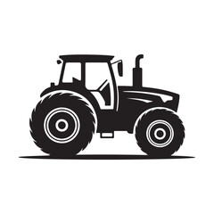 tractor isolated on white. vector eps 10