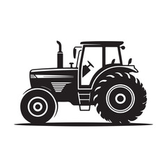 tractor isolated on white. vector eps 10