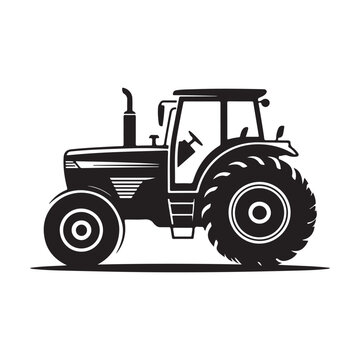 tractor isolated on white. vector eps 10