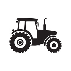 tractor isolated on white. vector eps 10