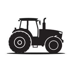 tractor isolated on white. vector eps 10