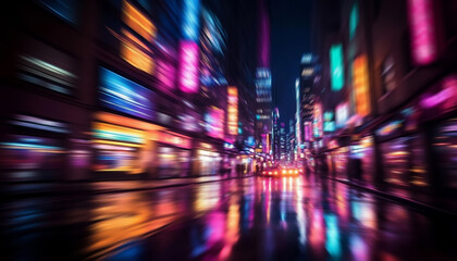 Modern blurred city background, perfect for business presentations, professional website headers, and futuristic corporate designs
