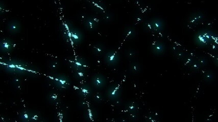 futuristic bioluminescent visualization, cosmic particle network with shimmer - Powered by Adobe