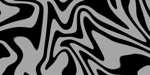 Marble texture, abstract border frame, futuristic design background. aesthetic zebra skin. Optical illusion line pattern. Liquid black and white line abstract background. Monochrome line wave .