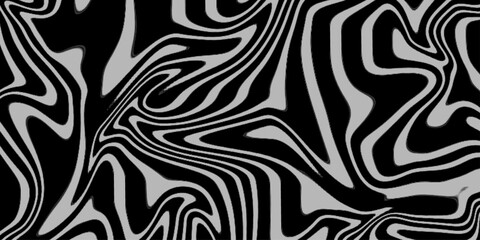 Marble texture, abstract border frame, futuristic design background. aesthetic zebra skin. Optical illusion line pattern. Liquid black and white line abstract background. Monochrome line wave .