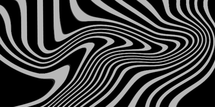 Marble texture, abstract border frame, futuristic design background. aesthetic zebra skin. Optical illusion line pattern. Liquid black and white line abstract background. Monochrome line wave .
