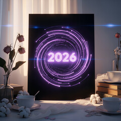 Lilac Vortex 2026 Digital Light Spiral