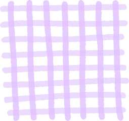 Hand-Drawn Checkered Pattern &ndash; Soft Grid Texture Background Illustration