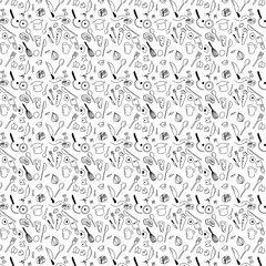 seamless pattern with numbers