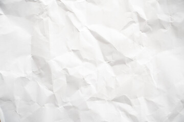 Grunge wrinkled white color paper textured background with copy space. Use for decoration or layer
