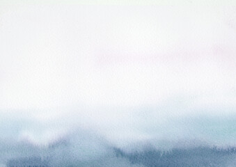 水彩 Nuance Gradation Dusty blue/Indigo Background