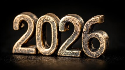 Celebrate the New Year with bold numbers 2026