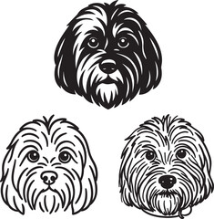 Set of dog vector