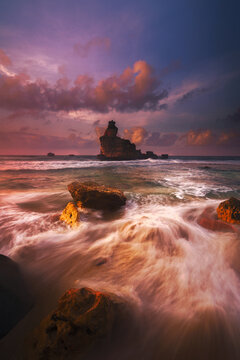 Sunrise view from Pantai Buyutan Pacitan East Java Indonesia