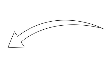 white arrow icon transparent background. black outline Arrow sign symbol