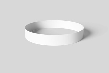 Blank Ticket Wristband Mockup - 3D Illustration