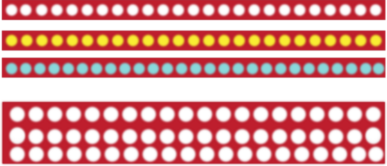 Realistic Red LED Marquee Light Strip Set on Transparent Background