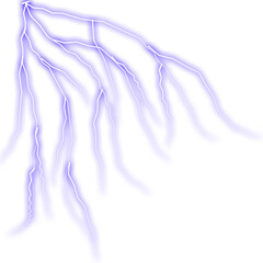 Vibrant purple Lightning Bolt on Light white Background