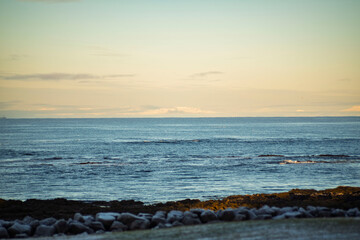 Calm Ocean Horizon with Soft Morning Light