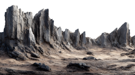 Dramatic rocky landscape backdrop for fantasy or sci-fi projects, inspiring adventure and imagination with its rugged terrain and captivating natural beauty