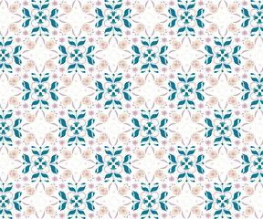 Vibrant Flower Vector Illustration in Unique Seamless Pattern for Nature-Inspired Decor and Art Projects