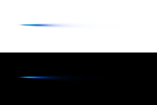 Abstract blue and red light streaks on a dark background - Powered by Adobe