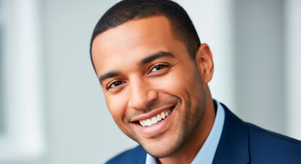 Portrait of a smiling man in a suit