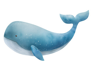 Whale swimming gracefully in ocean waters during a bright sunny day