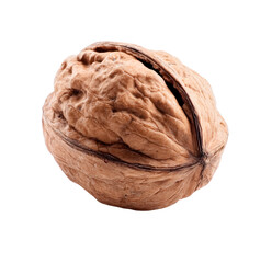 Fototapeta premium close-up of walnut on transparent background