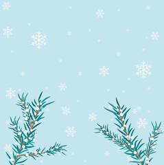 겨울 크리스마스 눈꽃