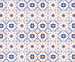 Trendy Colorful Floral Vector Texture – Retro Style Nature Pattern for Decorative Wallpaper Design