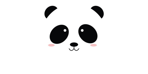 Cute panda face