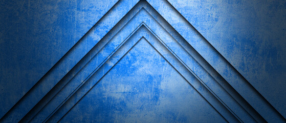 Layered geometric shapes create a textured abstract background